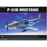 Academy 1/72 P-51D Mustang Plastic Model Kit *Aus Decals* [12485]
