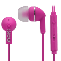 Moki Noise Isolation Earbuds with microphone & control - Pink  ACC-HCBMP