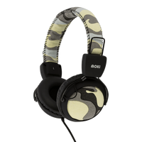 Moki Camo Headphones with In-Line Mic- Grey ACC-HPCAMGY