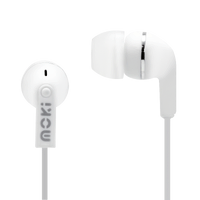 Moki Dots Noise Isolation Earbuds - White  ACC-HPDOTW