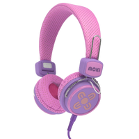 Moki Kid Safe Headphones Pink/Purple ACC-HPKSPP