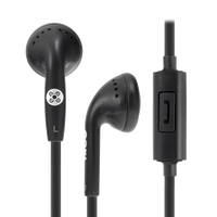 Moki Stereo Earphones + Microphone - Black ACC-HPMCMB