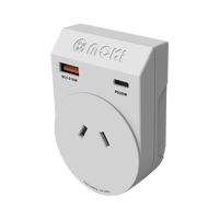 Moki Travel Adaptor Plus Outbound - AUS/NZ to Japan + PD20W USB-C & QC 3.0 USB-A ACC-MTAOJAP