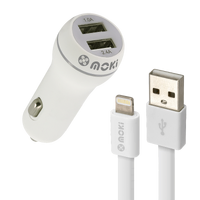 Moki Lightning SynCharge Cable + Car (MFi Licenced) ACC-MUSBLCAR