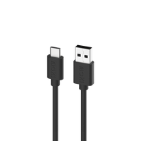 Moki USB-A to USB-C SynCharge Cable 1m - Jet Black ACC-SACMJB