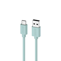 Moki USB-A to USB-C SynCharge Cable 1m - Bluey Green ACC-SACMPG