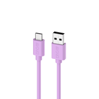 Moki USB-A to USB-C SynCharge Cable 1m - Pinky Purple ACC-SACMSP