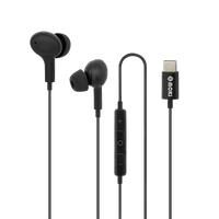 Moki USB-C Connect Earphones + Inline Microphone & Control - Black ACC-TCPIEBK
