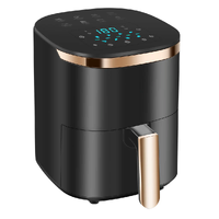 Healthy Choice Digital Air Fryer 7 Litres 8 Presets 1500 Watts Black Gold AF752