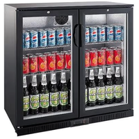 Airflo 210L Alfresco Double Door Commercial Fridge - Black AFF022B