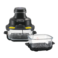 Healthy Choice Touch Crisp and Go Digital Air Fryer with 4.5L and 2L Glass Pots AFG415