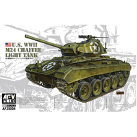 AFV Club 1/35 U.S. M24 Light Tank Plastic Model Kit [AF35054]