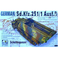 AFV Club 1/35 German Sd.Kfz. 25 Ausf.D Half-Track Plastic Model Kit [AF35063]