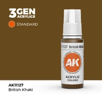AK Interactive British Khaki Acrylic Paint 17ml 3rd Generation