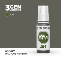 AK Interactive AFV Series: RAL 7009 Hellgrau Acrylic Paint 17ml 3rd Generation