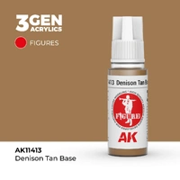 AK Interactive Figure Series: Denison Tan Base Acrylic Paint 17ml 3rd Generation