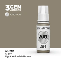 AK Interactive Air Series: A-21m Light Yellowish Brown Acrylic Paint 17ml 3rd Generation