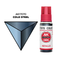 AK Interactive Quick Gen: Cold Steel - 18ml Acrylic Paint