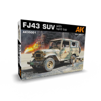 AK Interactive 1/35 FJ43 Suv With Hard Top Plastic Model Kit