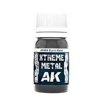 AK Interactive Xtreme Metal Burnt Metal Enamel Paint 30ml