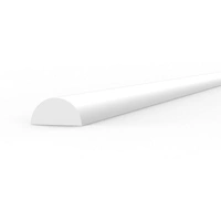 AK Interactive Styrene Half cane 2.00 x 350mm (pack of 4)
