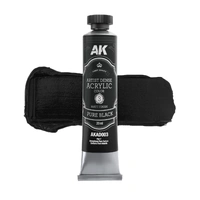 AK Interactive Artist Dense Acrylic Pure Black 20ml