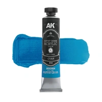 AK Interactive Artist Dense Acrylic Cyan 20ml
