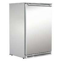 ALFRESCO SINGLE STAINLESS STEEL  SOLID DOOR COOLER, R600A**DISPLAY MODEL ONLY - 1 PER CUSTOMER**