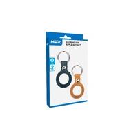 Laser PU Leather Key Ring for Apple AirTag 2 Pack F AO-AT2P6-422