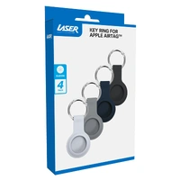 Laser Silicone Key Ring for Apple AirTag 4 Pack D AO-AT4P1-378