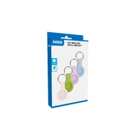 Laser Silicone Key Ring for Apple AirTag 4 Pack B AO-AT4P3-392