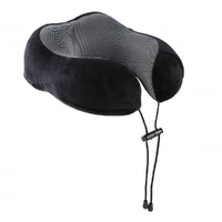 Laser Memory Foam Deluxe Neck Pillow Black AO-NEDPLB-323