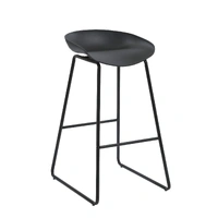 Aries Bar Stool - Black/Black ARIES-STOOL-BLACK