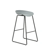 Aries Bar Stool - Black/Grey ARIES-STOOL-GREY