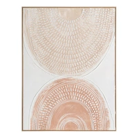 Urban Style Brushmarks Oil Painting Textured Blush Arches 925x35x1225mm ARTOP0006