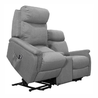 Ascot Dual Motor Loveseat with Center Console - Manisa Fossil ASCO2SDUAFMFO