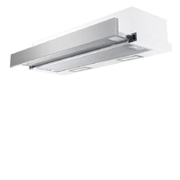 InAlto Rangehood Slideout 900mm Airvolution Ducted/Recirc 440m3/hr Stainless Steel ASL90DR2S