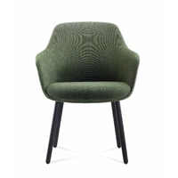 Aspen 4 Leg Tub Chair - Olive/Black Satin ASPEN4LE-OL-BK