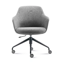 Aspen 4 Star Tub Chair - Light Grey/Black Satin ASPEN4STA-LG-BK