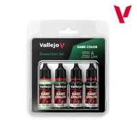 Vallejo Game Colour Green Colours Acrylic Paint Set