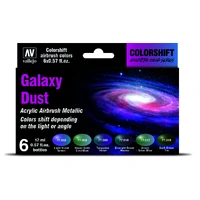 Vallejo Eccentric Colorshift Galaxy Dust (6 Colour Set) Acrylic Airbrush Paint [77092]