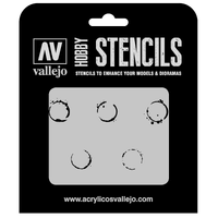 Vallejo 1/35 Drum Oil Markings Stencil [ST-AFV002]