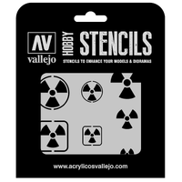 Vallejo Radioactivity Signs Stencil [ST-SF005]