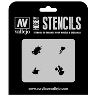 Vallejo 1/35 Petrol Spills Stencil [ST-TX004]