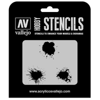 Vallejo 1/35 Paint Stains Stencil [ST-TX005]