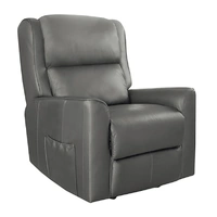 Baltimore Dual Motor Lift Chair - Grey Leather BALTDUALDGR