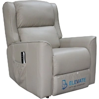 Baltimore Dual Motor Lift Chair - Taupe Leather BALTDUALTPE