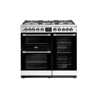 Belling 90cm CookCentre Deluxe Dual Fuel Range Cooker - Stainless Steel BCC900DFSS