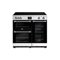 Belling 90cm CookCentre Deluxe Induction Range Cooker - Stainless Steel BCC900ISS