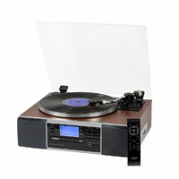 Lenoxx Vinyl Turntable Speaker with Radio, CD, Records, AUX and More BCD120
